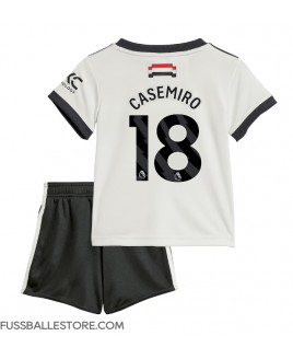 Günstige Manchester United Casemiro #18 3rd trikot Kinder 2024-25 Kurzarm (+ Kurze Hosen)